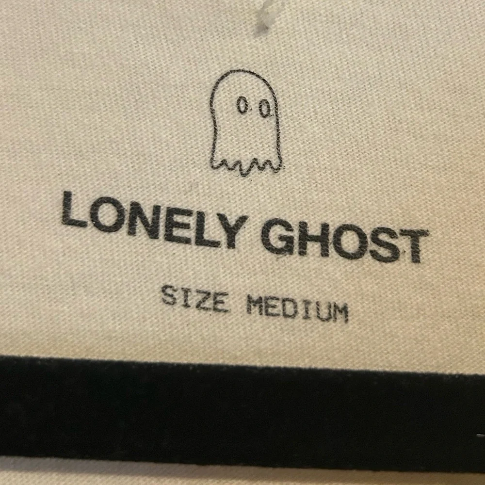 Lonely Ghost Feelings Are Cool Graphic Tee Shirt Long Sleeve Crewneck Medium Top
